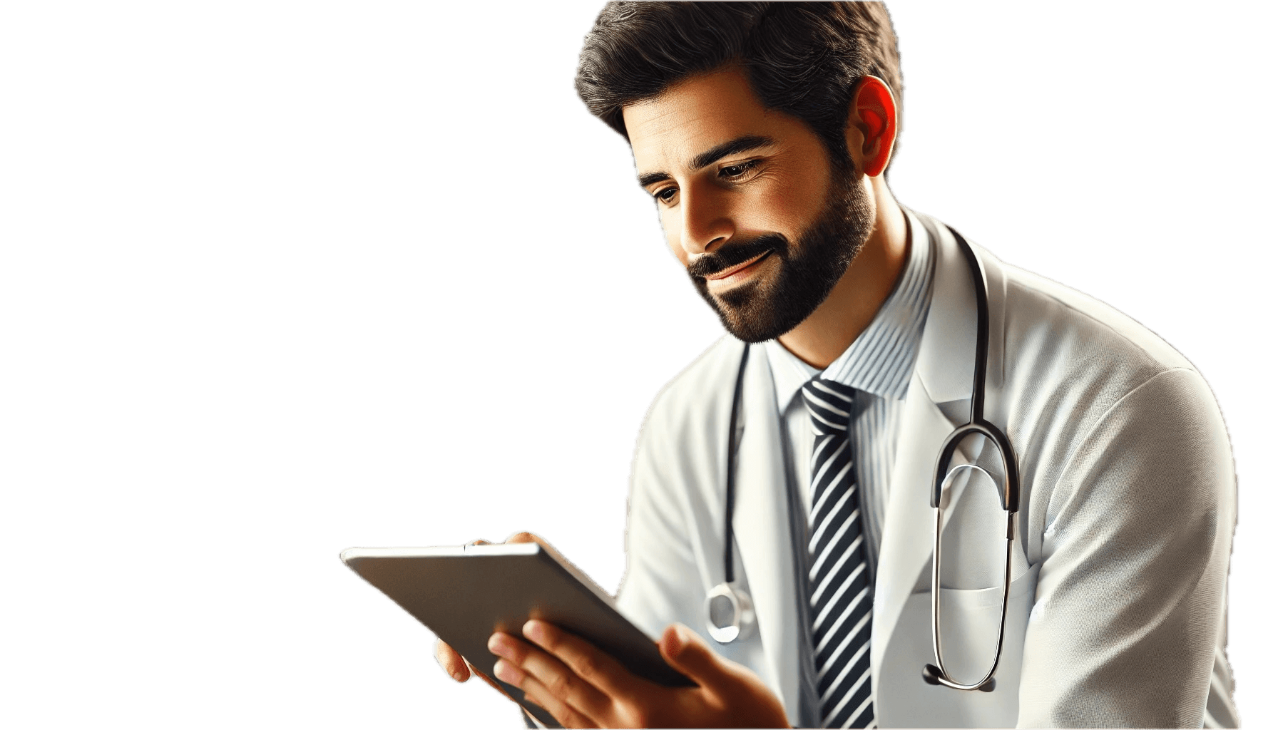 Doctor with an ipad